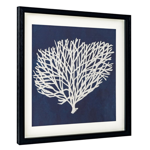 HomeRoots Sea Fan II Black Shadowbox Art - Contemporary Coastal Elegance for Modern Home Decor Spaces 576630