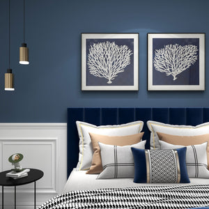 HomeRoots Sea Fan II Black Shadowbox Art - Contemporary Coastal Elegance for Modern Home Decor Spaces 576630