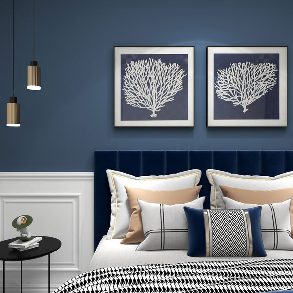 HomeRoots Sea Fan II Black Shadowbox Art - Contemporary Coastal Elegance for Modern Home Decor Spaces 576630