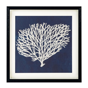 HomeRoots Sea Fan II Black Shadowbox Art - Contemporary Coastal Elegance for Modern Home Decor Spaces 576630