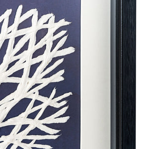 HomeRoots Sea Fan II Black Shadowbox Art - Contemporary Coastal Elegance for Modern Home Decor Spaces 576630