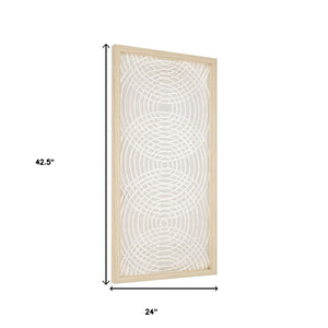 HomeRoots Circinate Textual Art - Brown Shadowbox Wall Decor with Transportation Graphics for Modern Spaces 576631