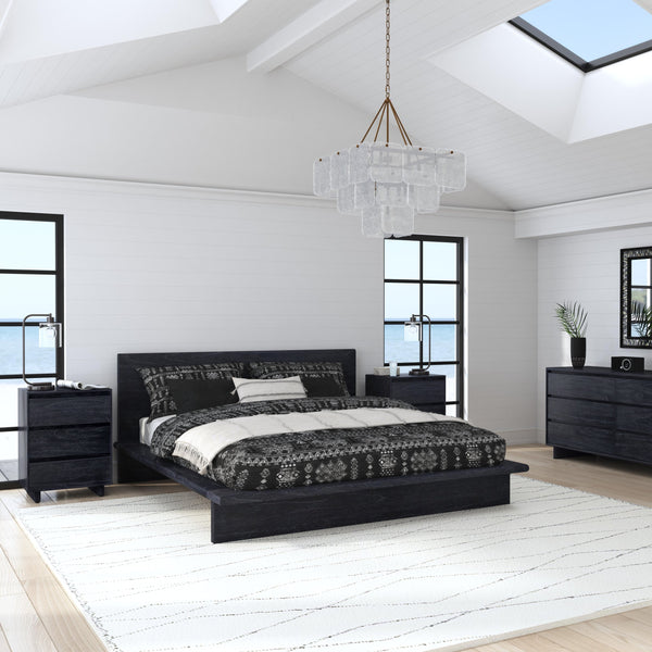 Butler Specialty Halmstad Stylish Wood Panel Dresser With 6 Spacious Drawers For Elegant Scandinavian Storage Solutions Black Mdf,Mindi Wood,Mindi Veneer 5766432-butler