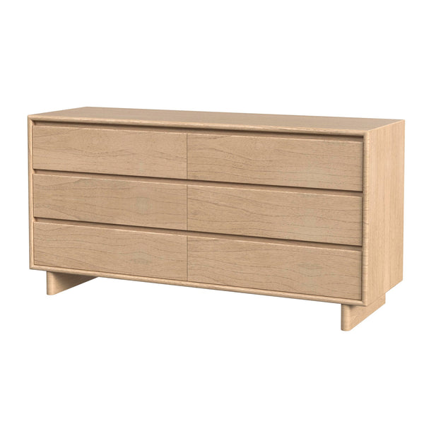 Butler Specialty Halmstad Stylish Wood Panel Dresser With 6 Spacious Drawers For Elegant Scandinavian Storage Solutions Light Brown Mdf,Mindi Wood,Mindi Veneer 5766488-butler