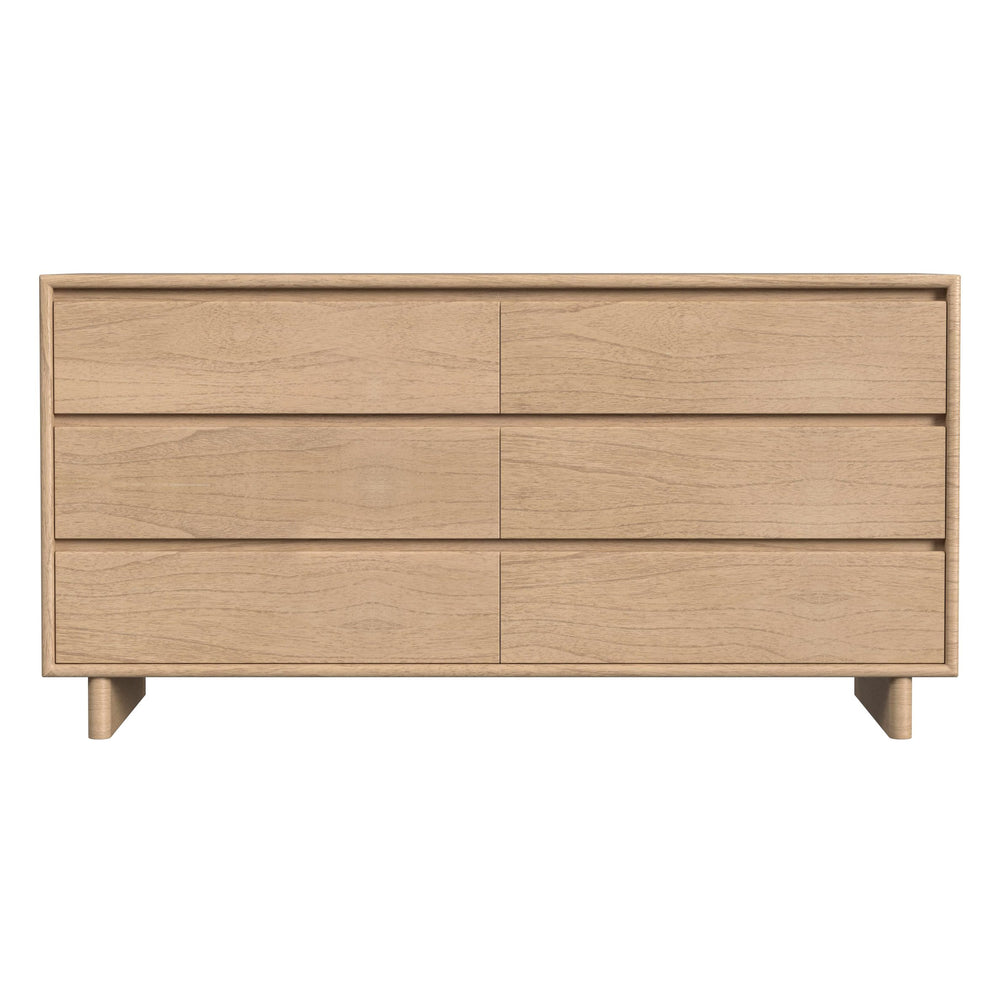 Butler Specialty Halmstad Stylish Wood Panel Dresser With 6 Spacious Drawers For Elegant Scandinavian Storage Solutions Light Brown Mdf,Mindi Wood,Mindi Veneer 5766488-butler