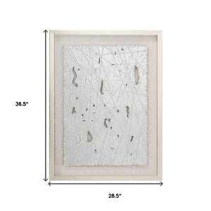 HomeRoots Lustrous Silver Shadowbox Textual Art – Contemporary Glam Wall Décor for Modern Interiors, 36.5” H 576648
