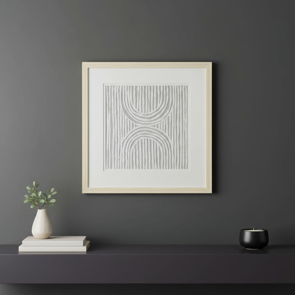 HomeRoots Zinnia Shadowbox Wall Art - Vibrant Botanical Design with Depth, Ready-to-Hang for Modern Spaces 576660