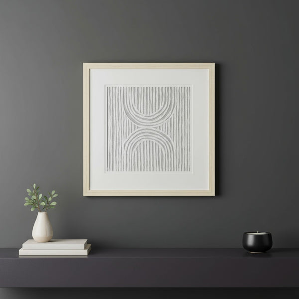 HomeRoots Zinnia Shadowbox Wall Art - Vibrant Botanical Design with Depth, Ready-to-Hang for Modern Spaces 576660