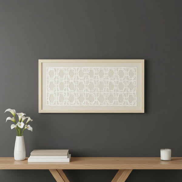HomeRoots Reyka Brown Shadowbox Textual Art Wall Decor - Modern Elegance for Stylish Living Spaces & Offices 576662