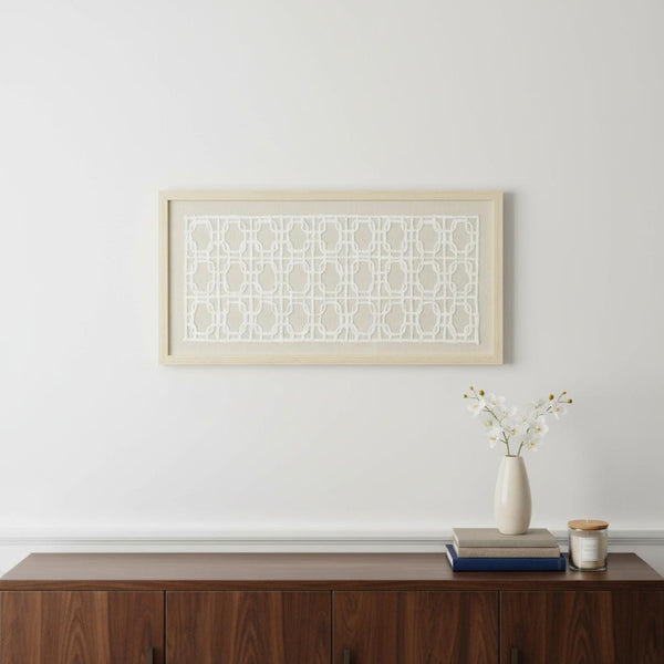 HomeRoots Reyka Brown Shadowbox Textual Art Wall Decor - Modern Elegance for Stylish Living Spaces & Offices 576662