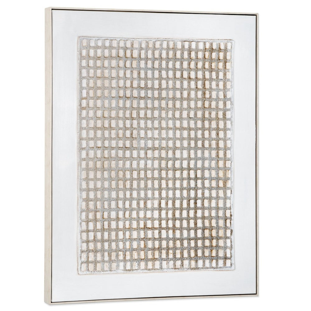 HomeRoots Agrestal Hand-Painted Canvas Art in Silver Floater Frame – Modern Transportation-Inspired Decor Piece 576674