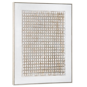 HomeRoots Agrestal Hand-Painted Canvas Art in Silver Floater Frame – Modern Transportation-Inspired Decor Piece 576674