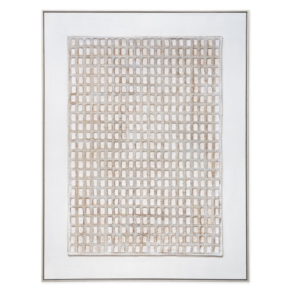 HomeRoots Agrestal Hand-Painted Canvas Art in Silver Floater Frame – Modern Transportation-Inspired Decor Piece 576674