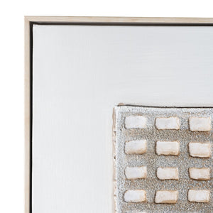 HomeRoots Agrestal Hand-Painted Canvas Art in Silver Floater Frame – Modern Transportation-Inspired Decor Piece 576674