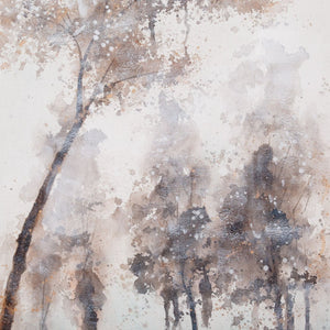 HomeRoots Serenades of Fall: Hand-Painted Autumn Canvas Art with Gold Floater Frame for Stunning Décor 576676