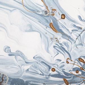 HomeRoots Whispers of a Lily Hand-Painted Silver Floater Frame Canvas Art for Elegant Home Décor Style 576678