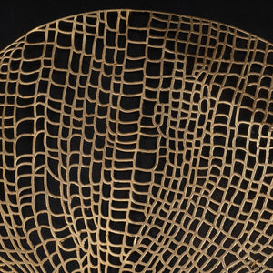 HomeRoots Laced Moon I Black Shadowbox Art - Modern Metal Wall Décor for Stylish Home & Office Spaces 576684