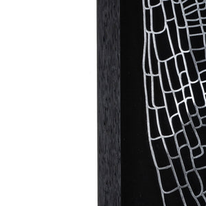 HomeRoots Wild Badlands Shadowbox Wall Art – Contemporary Metal Design with Black Frame for Stunning Decor 576686