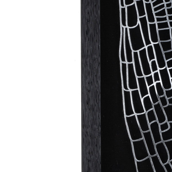 HomeRoots Wild Badlands Shadowbox Wall Art – Contemporary Metal Design with Black Frame for Stunning Decor 576686