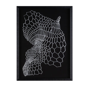 HomeRoots Wild Badlands Black Shadowbox Textual Art – Striking Metal Wall Decor for Modern Spaces, 34.5” H 576687