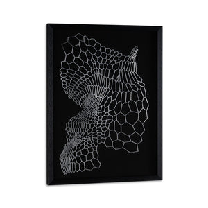 HomeRoots Wild Badlands Black Shadowbox Textual Art – Striking Metal Wall Decor for Modern Spaces, 34.5” H 576687