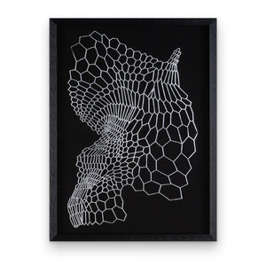 HomeRoots Wild Badlands Black Shadowbox Textual Art – Striking Metal Wall Decor for Modern Spaces, 34.5” H 576687