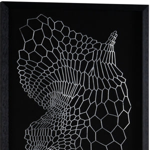 HomeRoots Wild Badlands Black Shadowbox Textual Art – Striking Metal Wall Decor for Modern Spaces, 34.5” H 576687