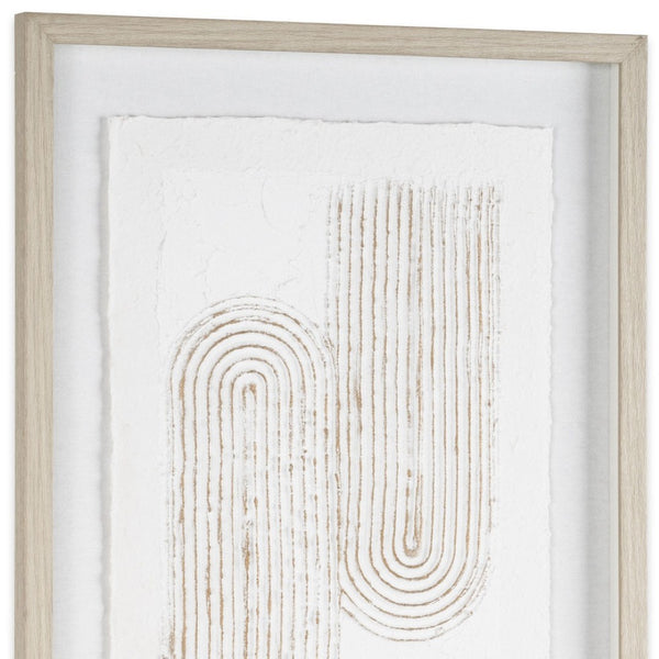 HomeRoots Moonlit Spectrum 24" x 32" Gray Shadowbox Textual Art - Modern Elegance for Your Space Today! 576688