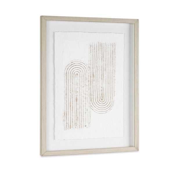 HomeRoots Moonlit Spectrum 24" x 32" Gray Shadowbox Textual Art - Modern Elegance for Your Space Today! 576688
