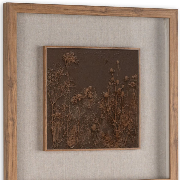 HomeRoots Serenity Shadowbox Textual Art - Rustic Modern Wall Décor for Farmhouse & Contemporary Spaces 576690