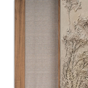 HomeRoots Enchanted Garden Brown Shadowbox Art - Rustic Wall Décor with Textured Depth for Cozy Spaces 576691