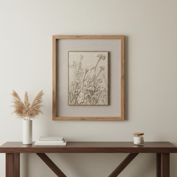 HomeRoots Enchanted Garden II Brown Shadowbox Wall Art - Rustic Elegance for Modern Farmhouse Decor Spaces 576692