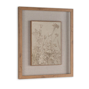 HomeRoots Enchanted Garden II Brown Shadowbox Wall Art - Rustic Elegance for Modern Farmhouse Decor Spaces 576692