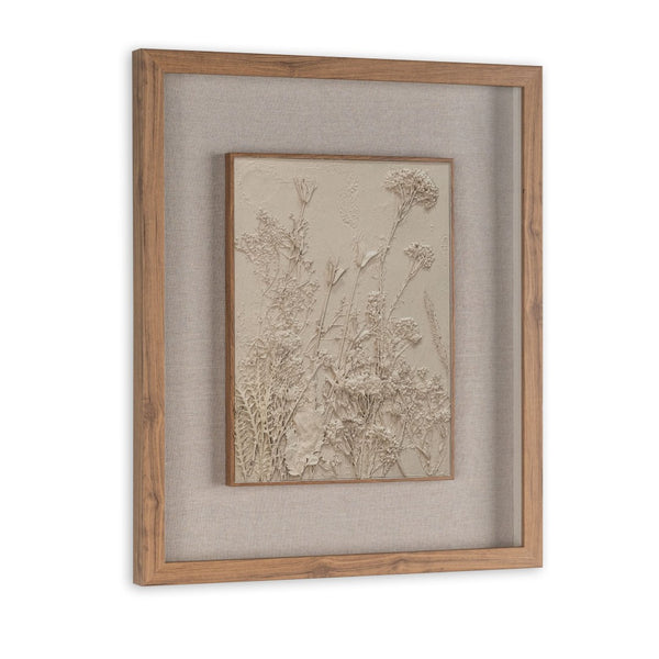 HomeRoots Enchanted Garden II Brown Shadowbox Wall Art - Rustic Elegance for Modern Farmhouse Decor Spaces 576692