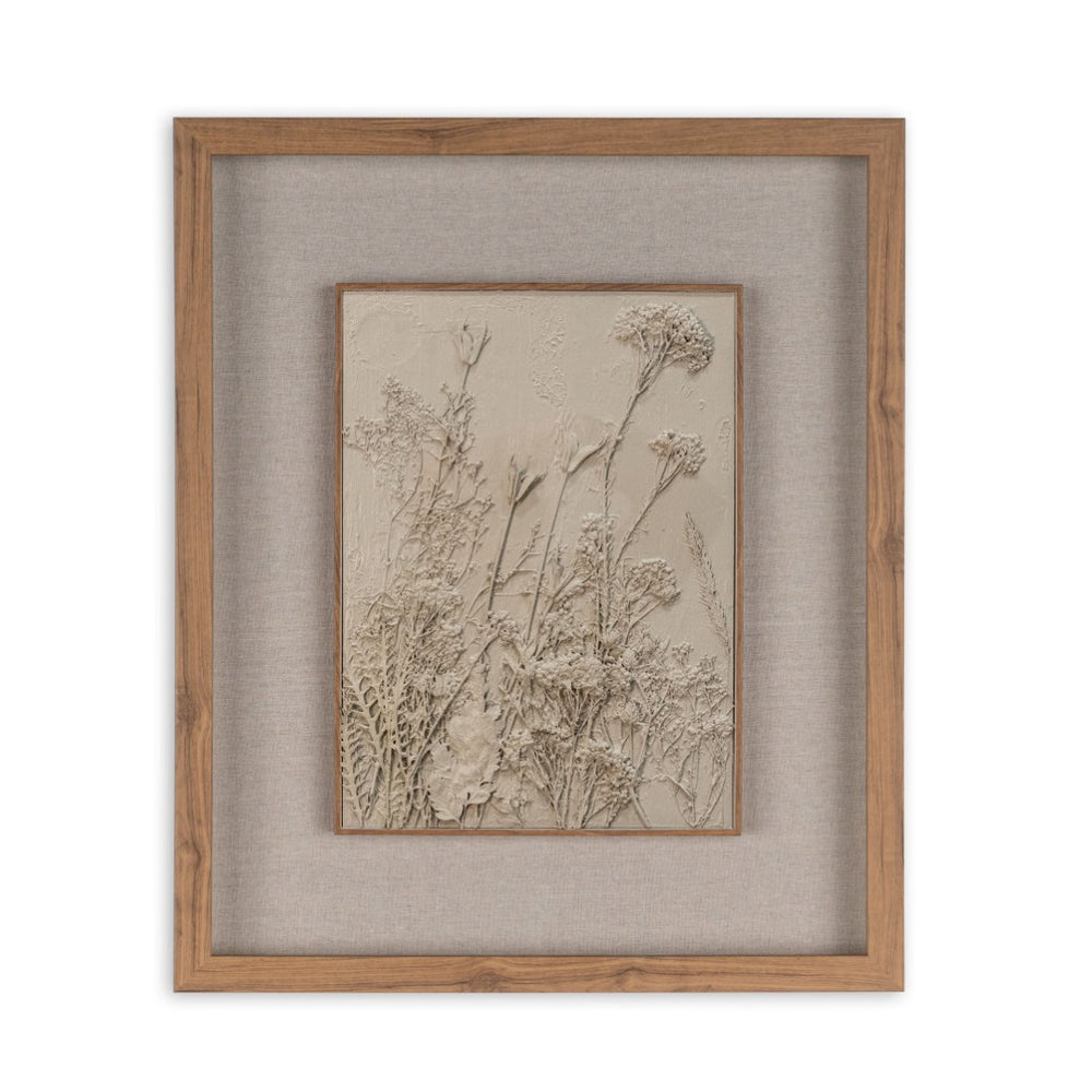 HomeRoots Enchanted Garden II Brown Shadowbox Wall Art - Rustic Elegance for Modern Farmhouse Decor Spaces 576692
