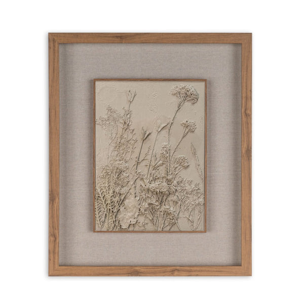 HomeRoots Enchanted Garden II Brown Shadowbox Wall Art - Rustic Elegance for Modern Farmhouse Decor Spaces 576692
