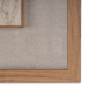 HomeRoots Enchanted Garden II Brown Shadowbox Wall Art - Rustic Elegance for Modern Farmhouse Decor Spaces 576692
