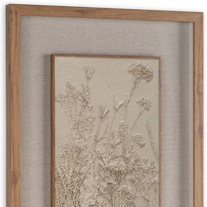 HomeRoots Enchanted Garden II Brown Shadowbox Wall Art - Rustic Elegance for Modern Farmhouse Decor Spaces 576692