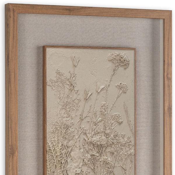 HomeRoots Enchanted Garden II Brown Shadowbox Wall Art - Rustic Elegance for Modern Farmhouse Decor Spaces 576692