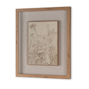 HomeRoots Enchanted Garden II Brown Shadowbox Wall Art - Rustic Elegance for Modern Farmhouse Decor Spaces 576692