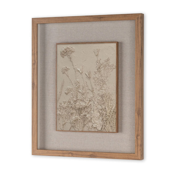 HomeRoots Enchanted Garden II Brown Shadowbox Wall Art - Rustic Elegance for Modern Farmhouse Decor Spaces 576692