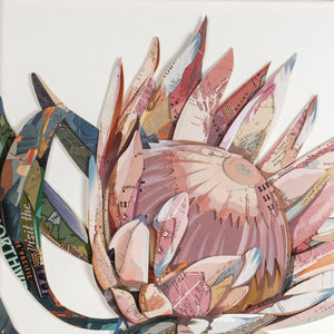 HomeRoots Petal Palette Collage I - 30" Brown Shadow Box Wall Art for Modern Home Décor & Stylish Spaces 576699