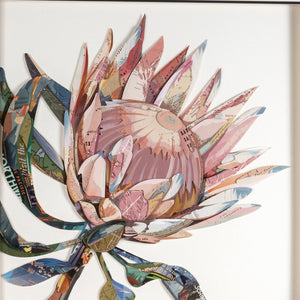 HomeRoots Petal Palette Collage I - 30" Brown Shadow Box Wall Art for Modern Home Décor & Stylish Spaces 576699