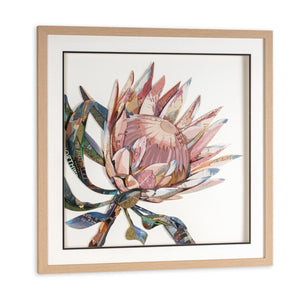 HomeRoots Petal Palette Collage I - 30" Brown Shadow Box Wall Art for Modern Home Décor & Stylish Spaces 576699