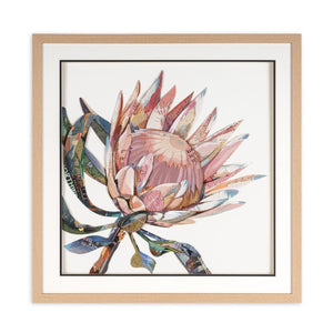 HomeRoots Petal Palette Collage I - 30" Brown Shadow Box Wall Art for Modern Home Décor & Stylish Spaces 576699