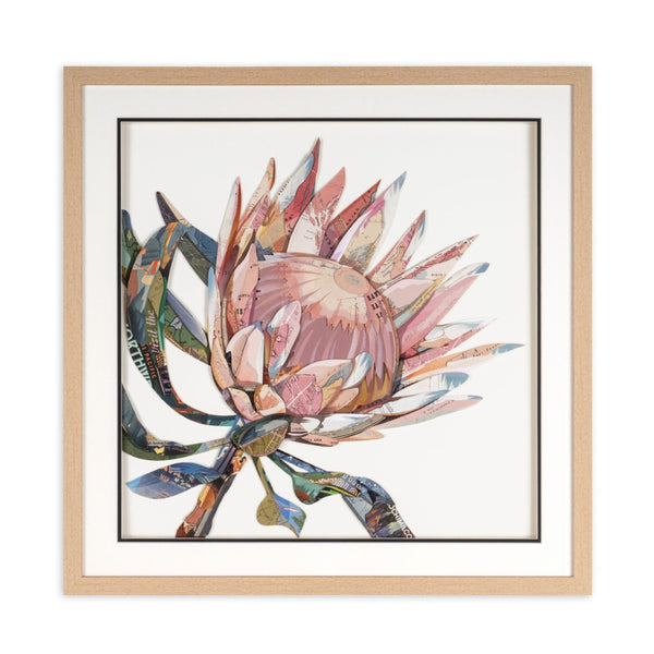HomeRoots Petal Palette Collage I - 30" Brown Shadow Box Wall Art for Modern Home Décor & Stylish Spaces 576699