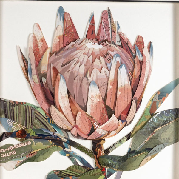 HomeRoots Petal Palette Collage II Brown Shadowbox Art – Modern Textural Wall Décor for Any Room Elegance 576700