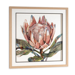 HomeRoots Petal Palette Collage II Brown Shadowbox Art – Modern Textural Wall Décor for Any Room Elegance 576700