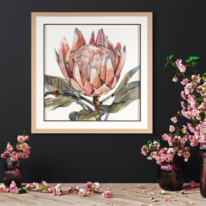 HomeRoots Petal Palette Collage II Brown Shadowbox Art – Modern Textural Wall Décor for Any Room Elegance 576700
