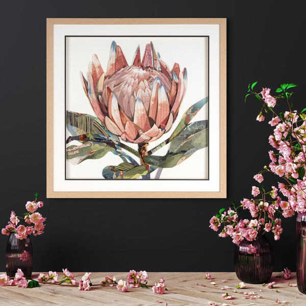 HomeRoots Petal Palette Collage II Brown Shadowbox Art – Modern Textural Wall Décor for Any Room Elegance 576700